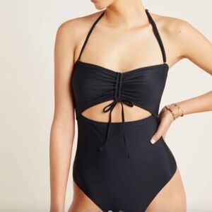 ANTHROPOLOGIE• jamie sweetheart one piece swimsuit Size Small NWT- never worn